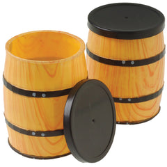 Mini Western Barrel Containers - 12 Count