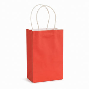 Vibrant Red Kraft Gift Bag