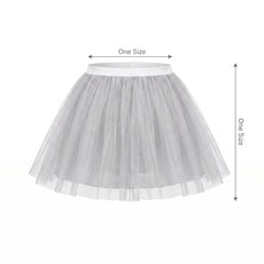 Silver Adult Tutu Skirt - Fun Costume Accessory