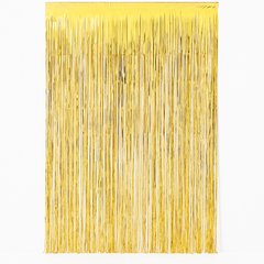 Gleaming Gold Metallic Door Curtain - 3' x 8'