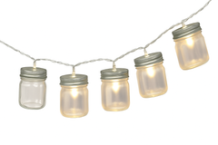 Mason Jar LED String Lights - 5 ft, 10 Lights