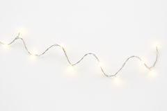 White Fairy LED String Lights - Battery Operated, 5.5 ft