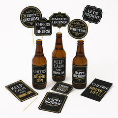 "Better with Age" Beer-Themed Birthday Table Decorating Kit