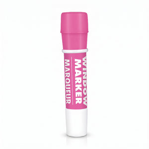 Bright Pink Washable Window Marker - Non-Toxic Team Spirit Decor
