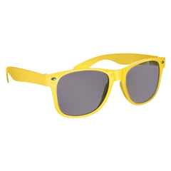 Yellow Classic Frame Sunglasses with UV400 Protection