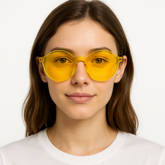 Vibrant Yellow Team Spirit Glasses