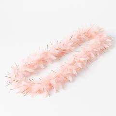 Blush & Rose Gold Feather Boa – 72" Bachelorette Party Accessory