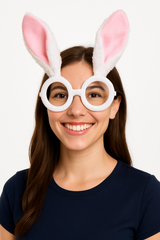 Plush Bunny Ears Glasses - Easter Costume Accessory