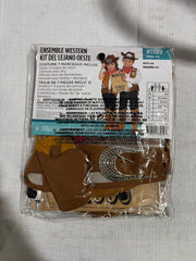 Kids' Cowboy Sheriff Costume Kit for Halloween - Child S (4-6)