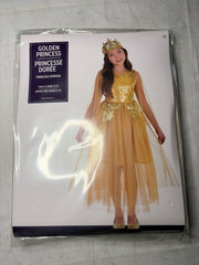 Royal Gold Princess Costume for Girls - Size 14-16