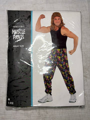 1980s Neon Splatter Muscle Pants - Halloween Costume Accessory