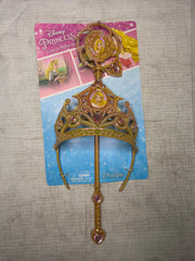 Sleeping Beauty Aurora Costume Tiara and Wand Set