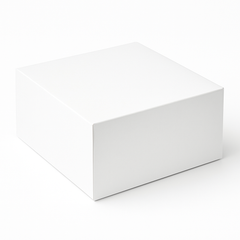 Elegant White Gift Box - 9 x 9 x 5 Inches