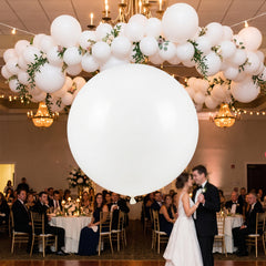 24" Bulk White Latex Balloons
