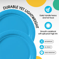 7 in. Turquoise Paper Plates | 50 Ct.