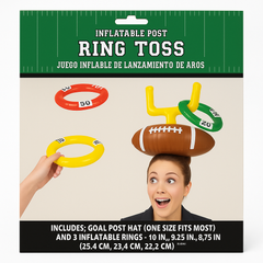 Inflatable Football Ring Toss Game Set - 4 Pack
