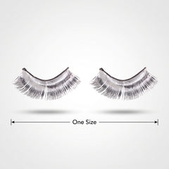 Sparkling Silver Self-Adhesive Tinsel Eyelashes