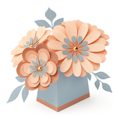 Deluxe Rose Gold Floral Centerpiece