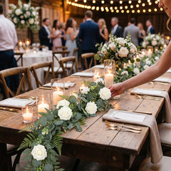 Elegant Faux Floral Garland for Wedding Decor