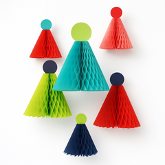 Colorful Honeycomb 3D Hanging Decorations