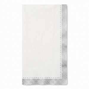 Premium Silver Buffet Guest Towel Napkins - 8 In. x 4 In.