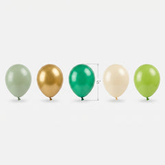 5" Assorted Natural Latex Balloons - 25 Pack