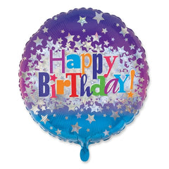 18" Holographic Happy Birthday Foil Balloon