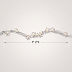Flower Fairy LED String Lights, 5.5-ft, Soft White Floral Glow