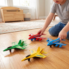 Colorful Pullback Airplane Toy Set