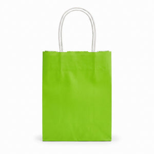 Kiwi Green Kraft Paper Gift Bags - Value Pack