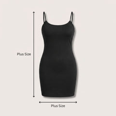 Plus Size Black Short Halloween Dress