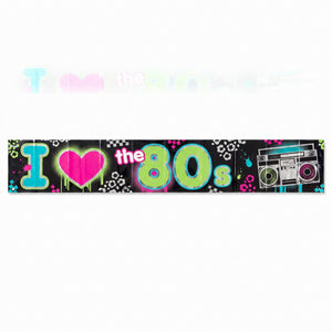 Totally 80s Foil Party Banner - 25 ft