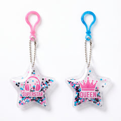 Internet Famous Puffy Vinyl Keychains - "Superstar" & "Queen" 2-Pack