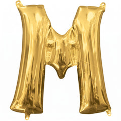 Gold Metallic Letter "M" Foil Balloon