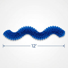 Royal Blue Tissue Paper Garland - 12 ft