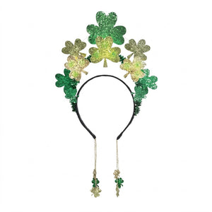 St. Patrick's Day Headband with Festive Dangles