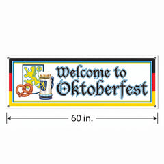 Oktoberfest Welcome Banner Decoration - 5FT