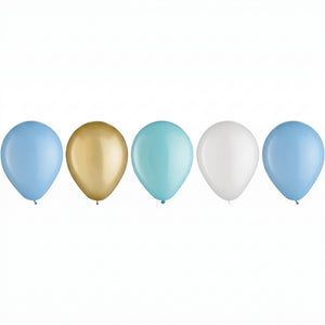 Pastel Blue Latex Balloons - 11" Mix, 15 Count