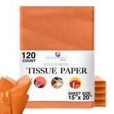 ORANGE TISSUE REAM 15" x 20" - 120 SHEETS