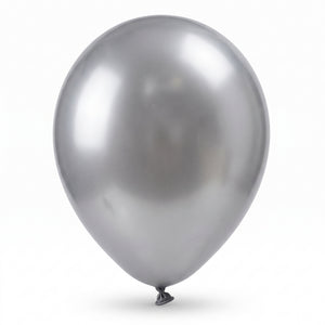 Satin Luxe Platinum Latex Balloons, 11-Inch, 6-Pack