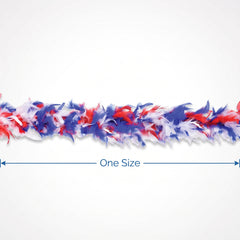 Patriotic Team Spirit Feather Boa
