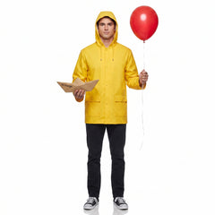 Adult Georgie Raincoat Costume Set from IT Movie