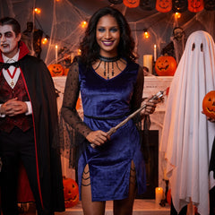 Women's Bad Witch Halloween Costume Dress - L/XL