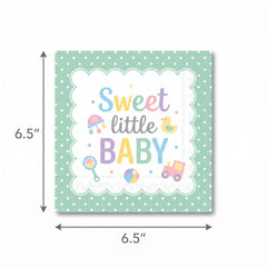 Sweet Little Baby Luncheon Napkins - 6.5 In. x 6.5 In.