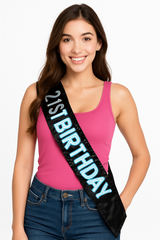 Light-Up "Finally 21" Birthday Sash