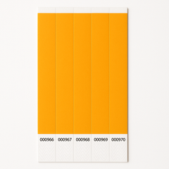 Solid Orange Event Wristbands - Pack of 250
