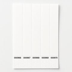 Solid White Event Wristbands - 250 Count
