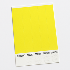 Solid Yellow Event Wristbands - Pack of 250