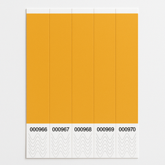 Orange Solid Wristbands - 500 Pack for Events & Parties