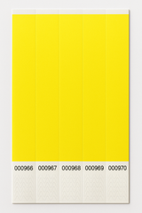 Yellow Solid Wristbands - 500 Pack (3/4" x 10")